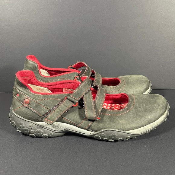 Timberland Mary Jane Outdoor Black Leather Tough Grip Women's‎ Hiking Shoes 8M - Picture 2 of 8